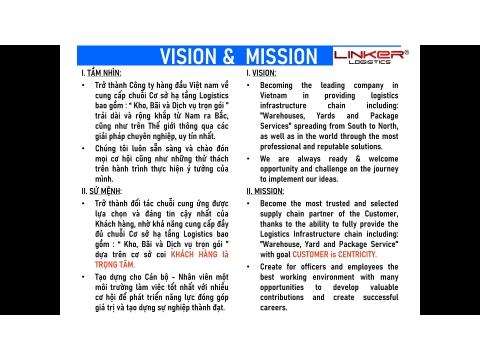 LINKER LOGISTIC's PROFILE