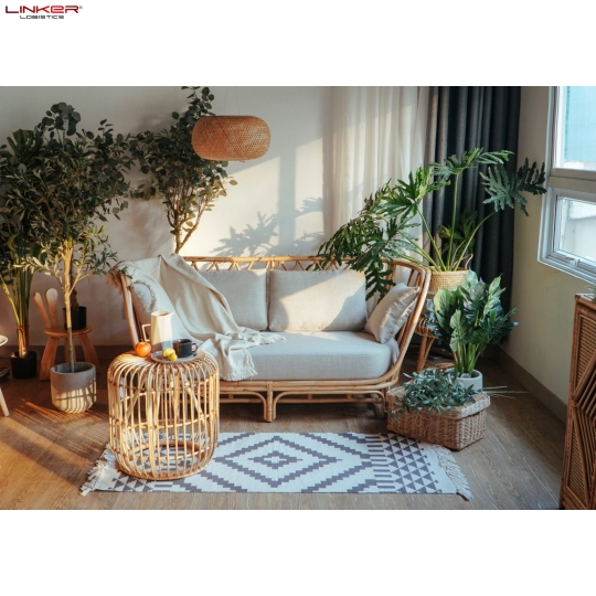 Sofa mây tre đan